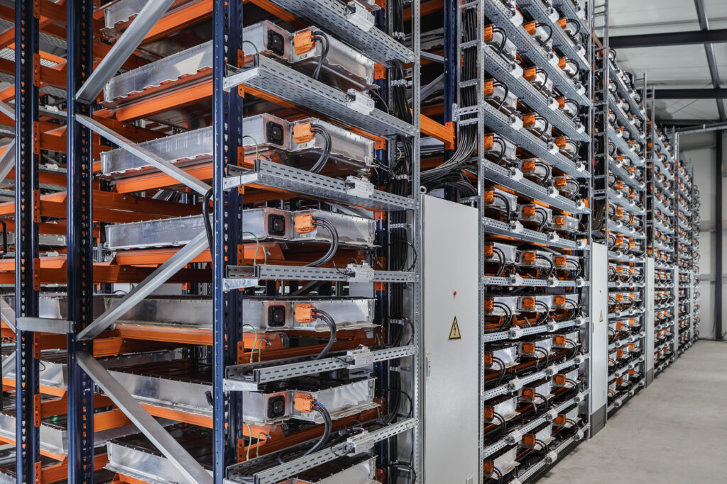 Speicherfarm im BMW Werk Leipzig