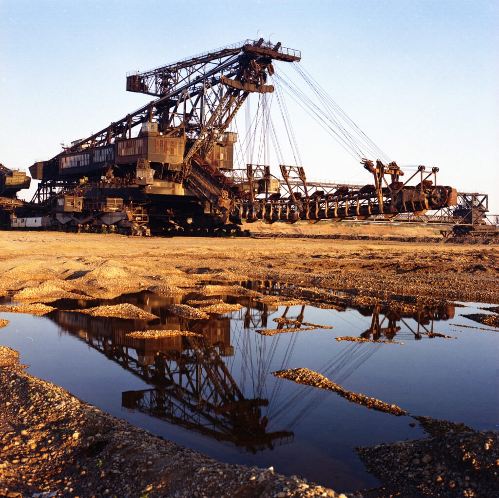 Tagebau Förderbrücke AFB 18 im Tagebau Zwenkau