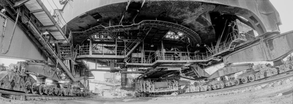 Tagebau Förderbrücke AFB 18 im Tagebau Zwenkau