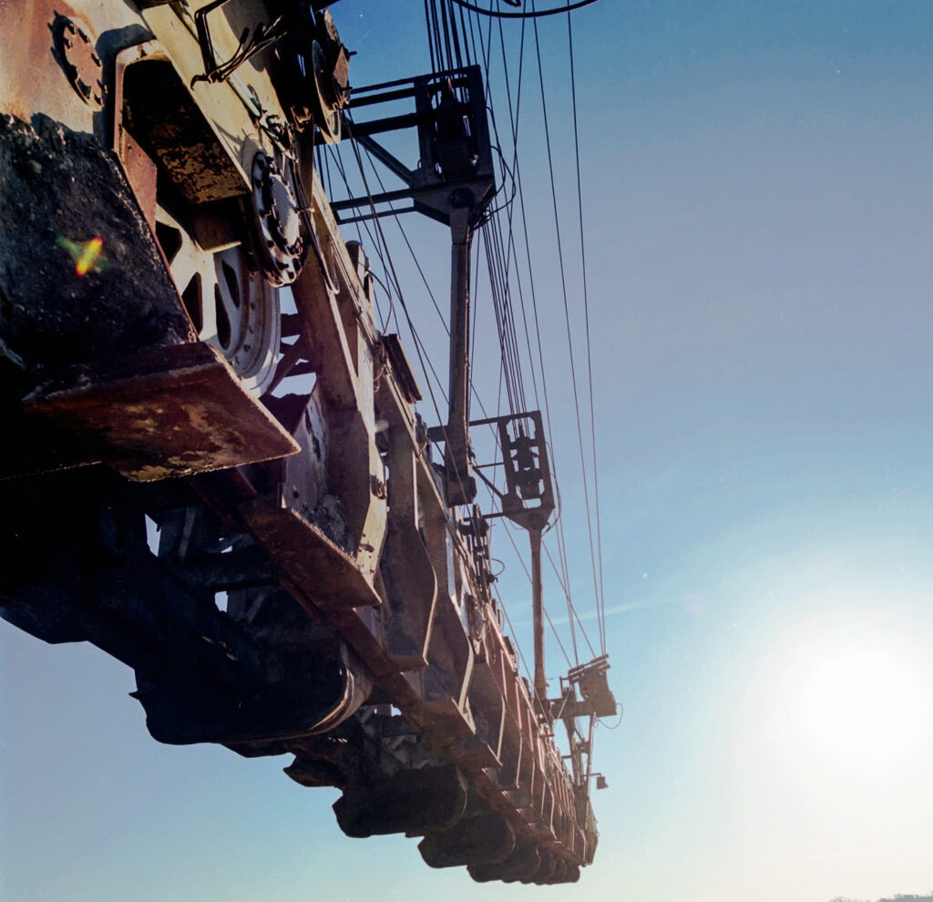 Tagebau Förderbrücke AFB 18 im Tagebau Zwenkau