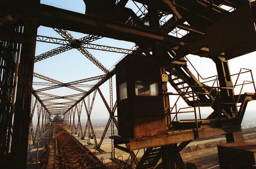 Tagebau Förderbrücke AFB 18 im Tagebau Zwenkau