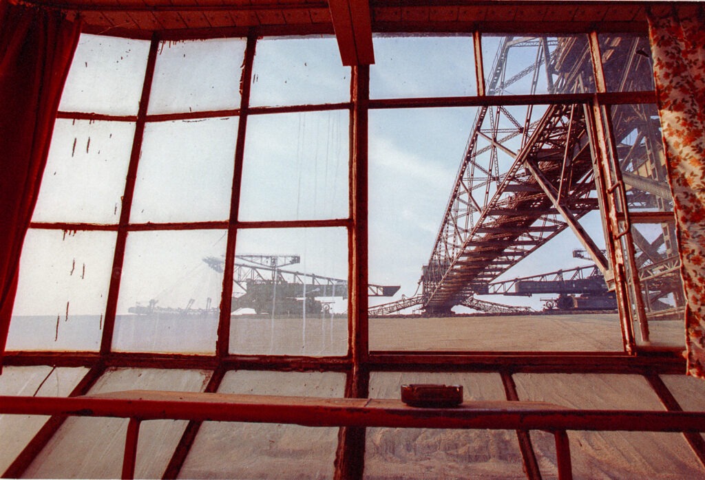 Tagebau Förderbrücke AFB 18 im Tagebau Zwenkau