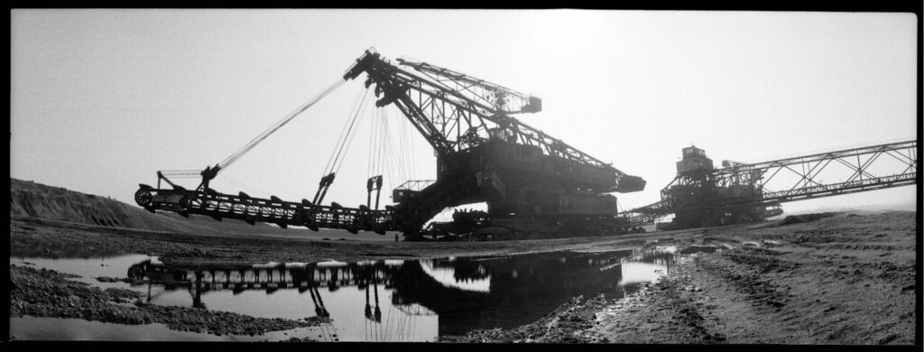 Tagebau Förderbrücke AFB 18 im Tagebau Zwenkau