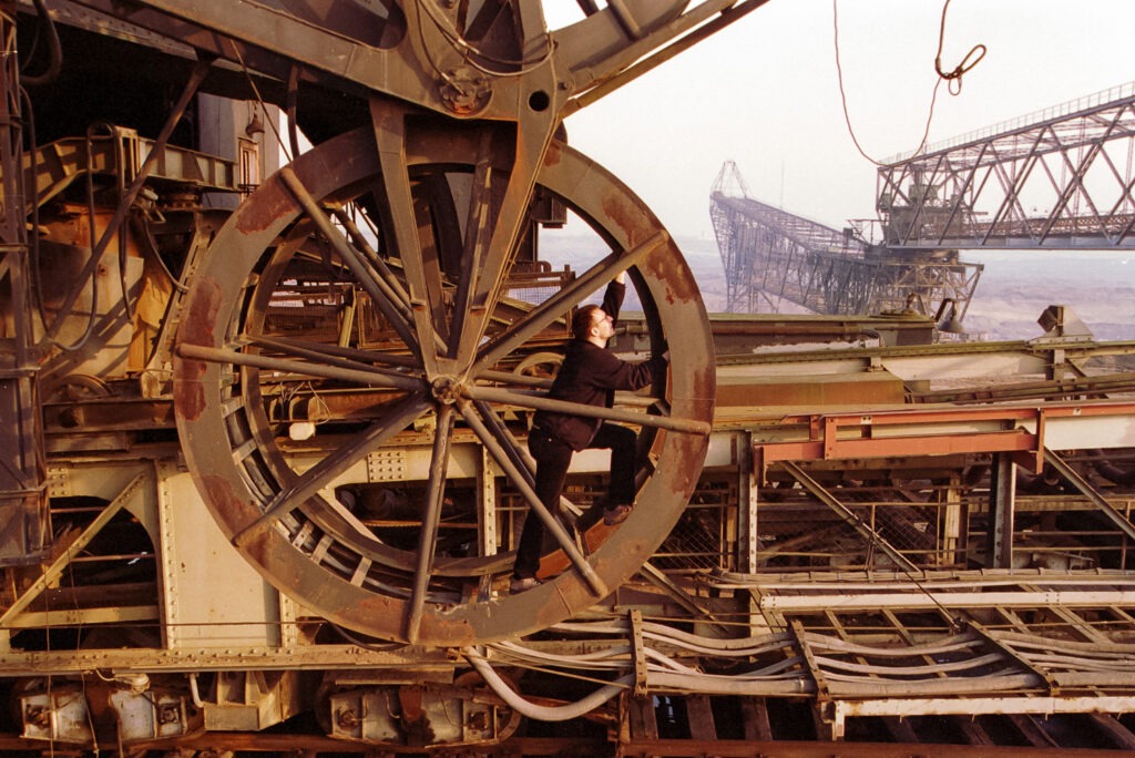 Tagebau Förderbrücke AFB 18 im Tagebau Zwenkau