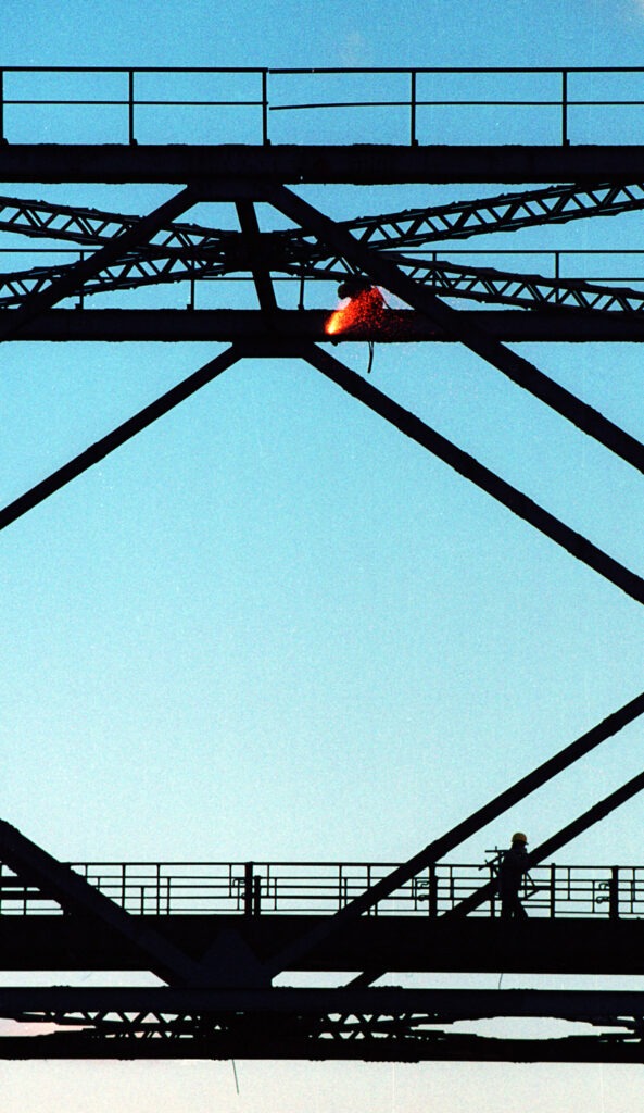 Tagebau Förderbrücke AFB 18 im Tagebau Zwenkau